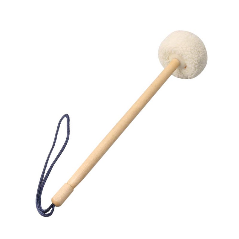 Homeswitch 80mm Head Diameter Gong Mallet Wood Core with Soft Velvet Head Mallet Gong Parts Drumsticks for Percussion - Image 1